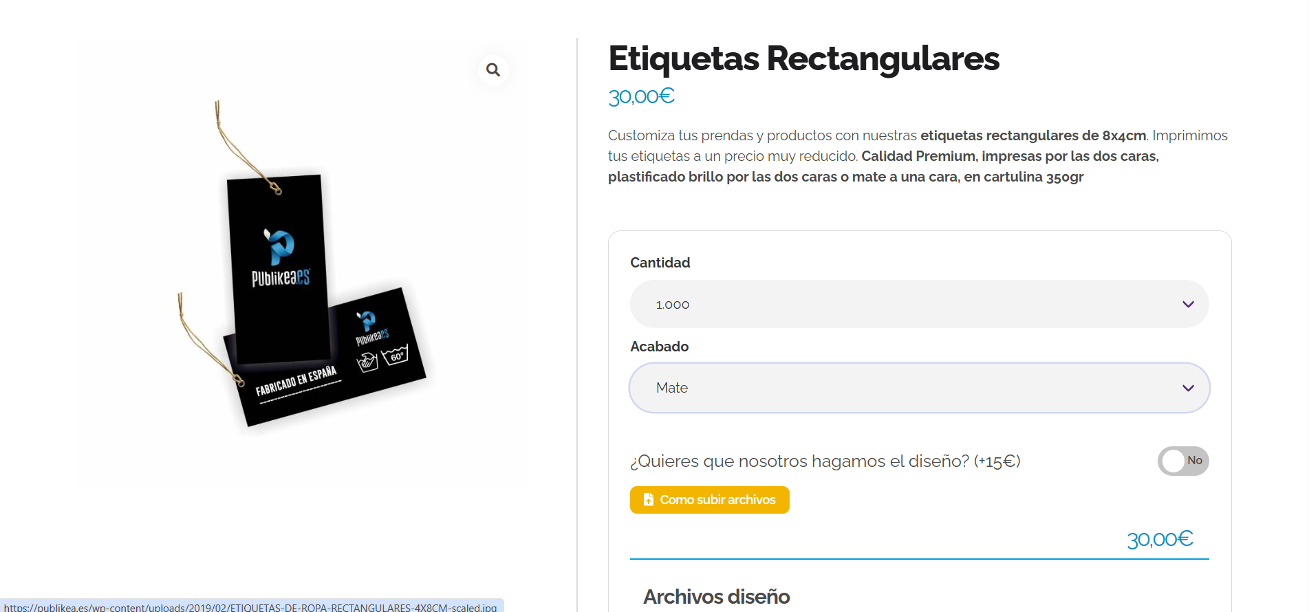 Etiquetas Rectangulares