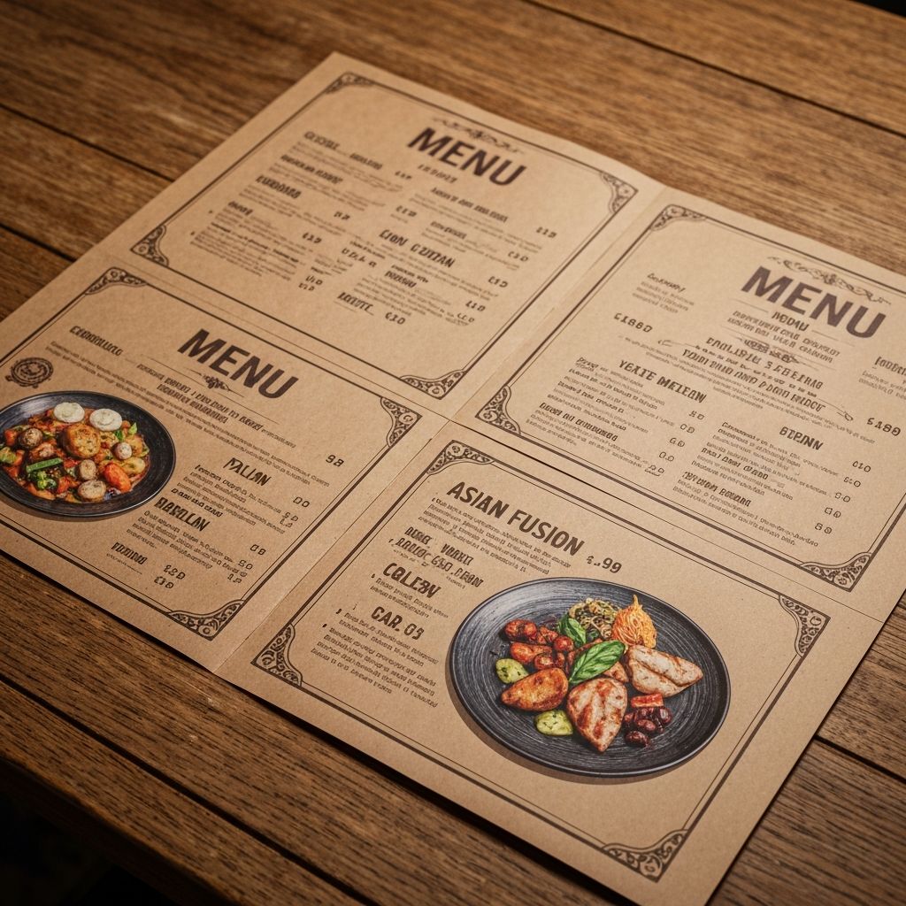 Manteles Personalizados Kraft - Vista Principal