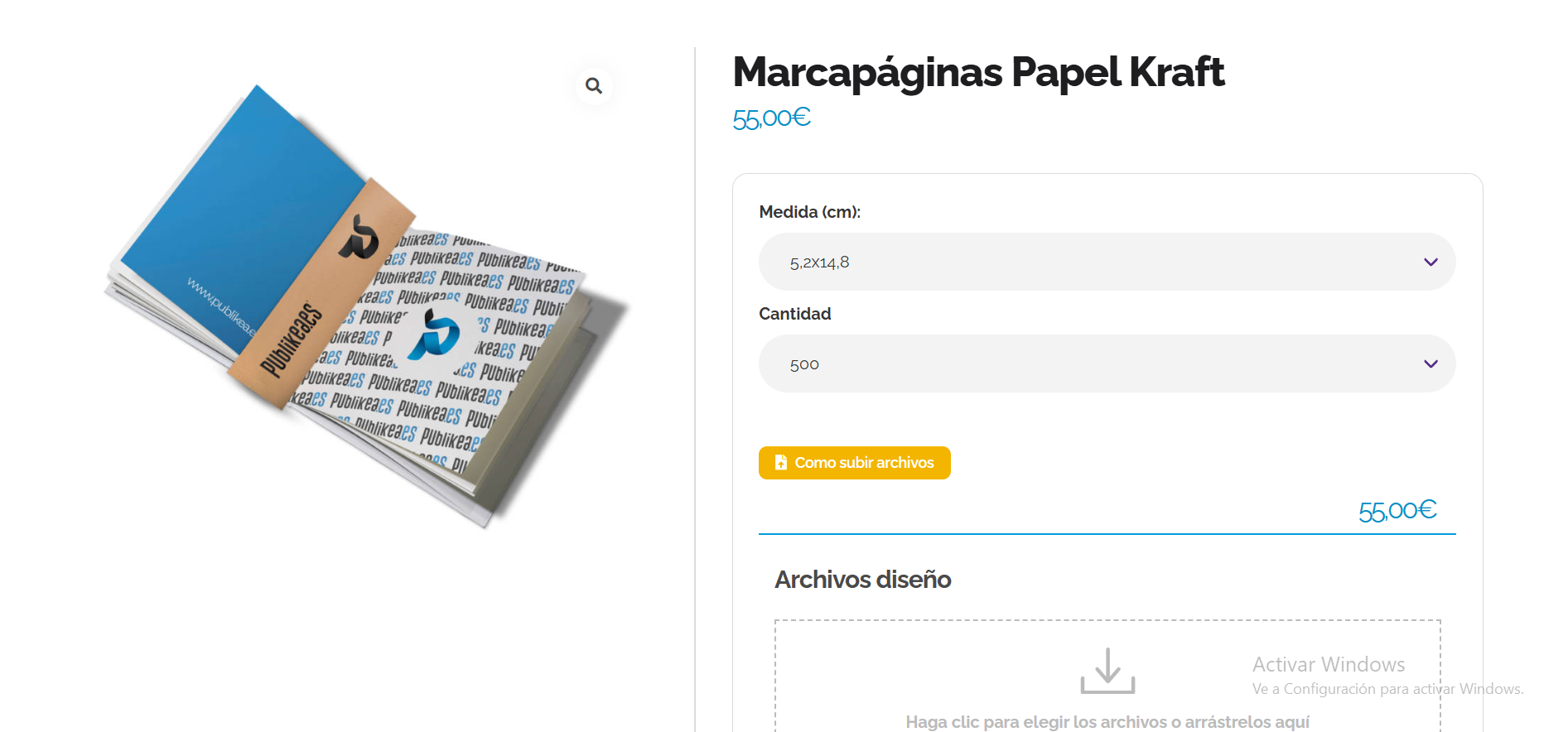 Marcapáginas Papel Kraft