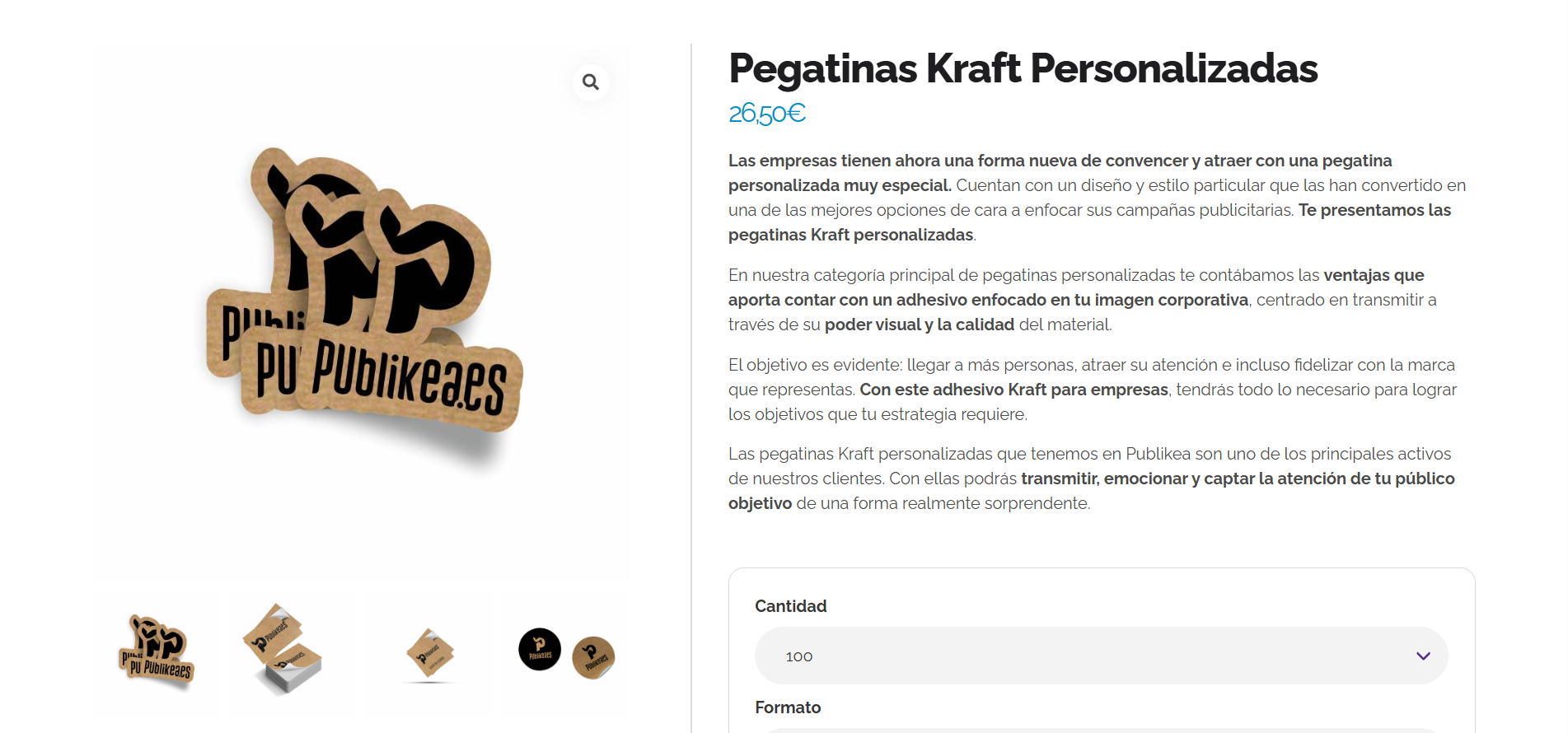 Pegatinas Kraft Personalizadas