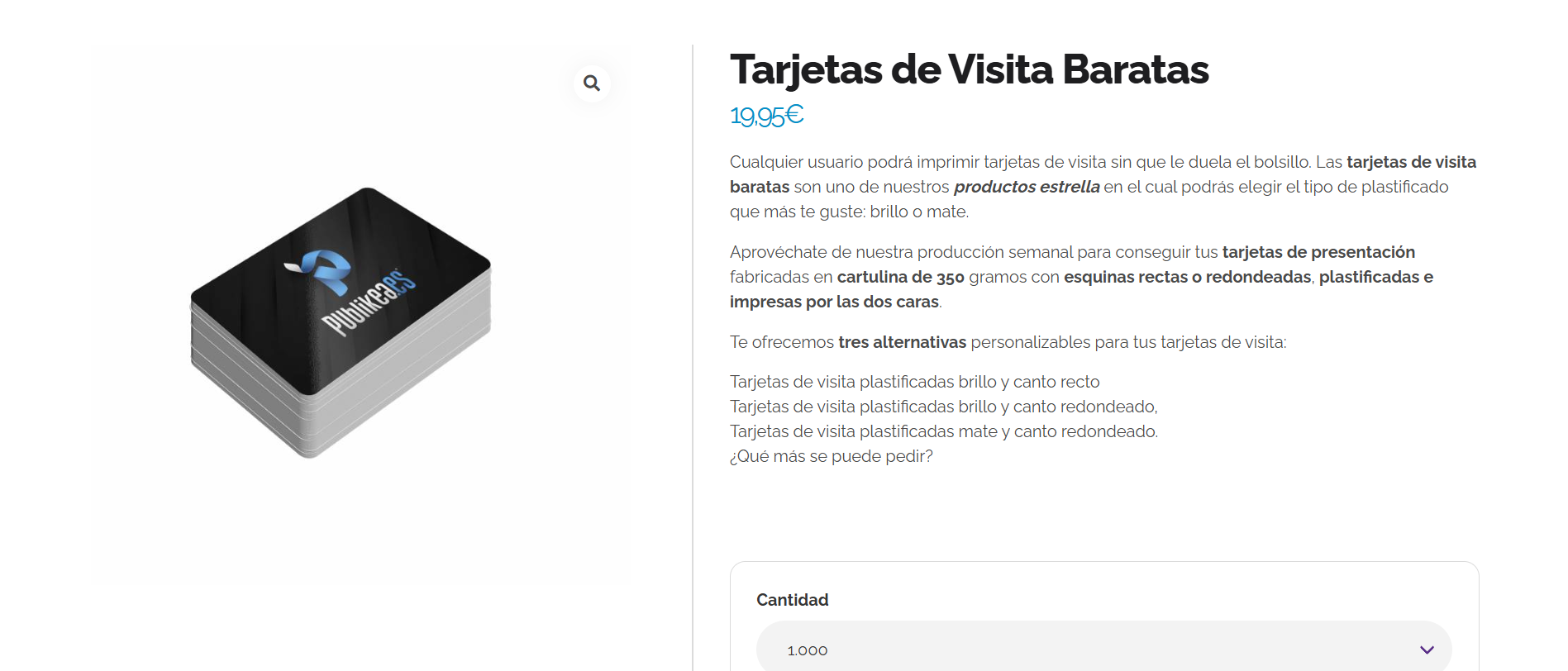 Tarjetas de Visita Baratas